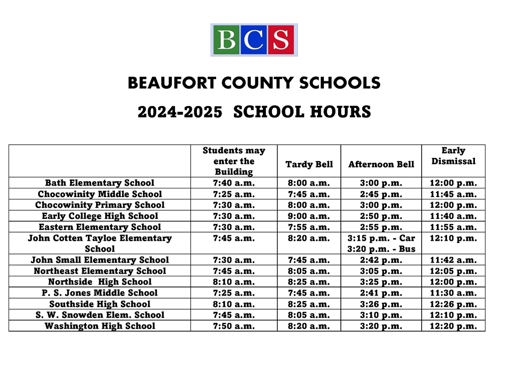  2024-2025 Bell Schedule 